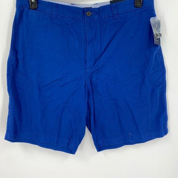 Club Room Blue Flat Front Shorts 9.5” Inseam 38 Waist - Picture 1 of 3
